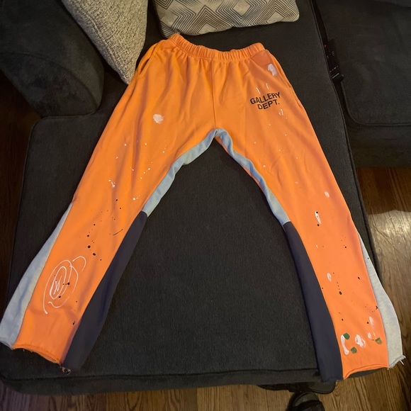 Orange gallery dept sweat pants size medium